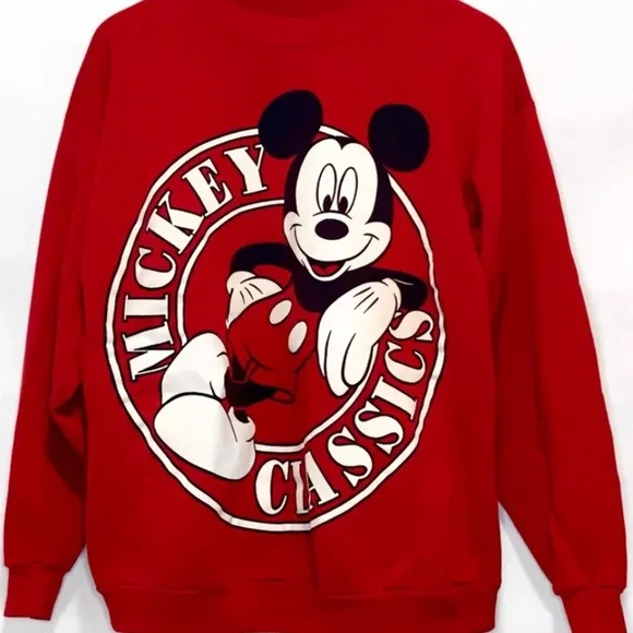 DISNEY Vintage 80’s Classic Mickey Mouse Crewneck Sweatshirt Size XL Theme Park - Picture 10 of 10